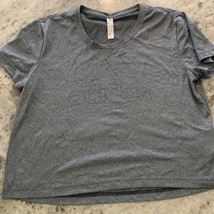 Adidas blue/gray short sleeve tshirt